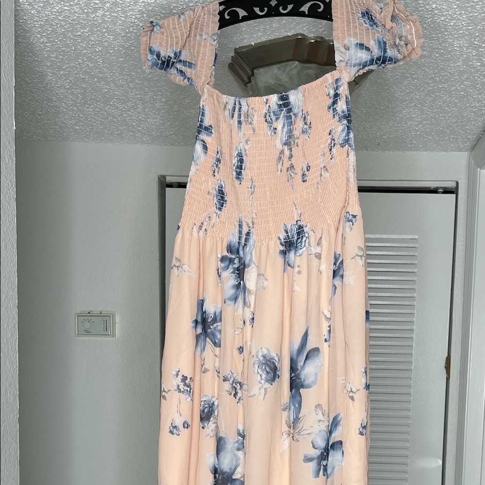 Blush pink maxi dress available in XL